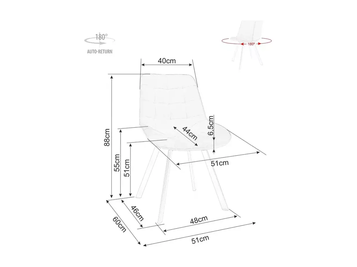 Chaise en velours noir pivotante et structure métal noir mat design incurvé MONTAJ