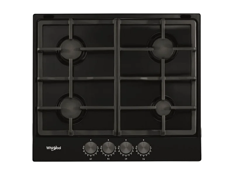 Whirlpool Table de cuisson gaz 60cm 7300w noir - TGML660NB