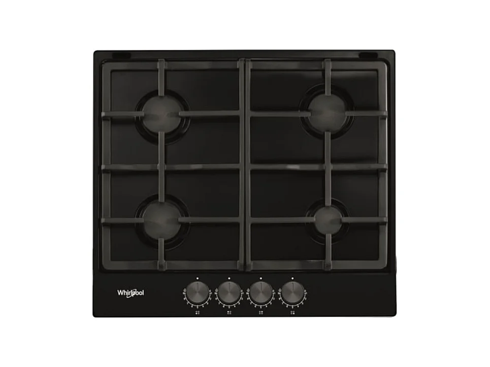 Whirlpool Table de cuisson gaz 60cm 7300w noir - TGML660NB