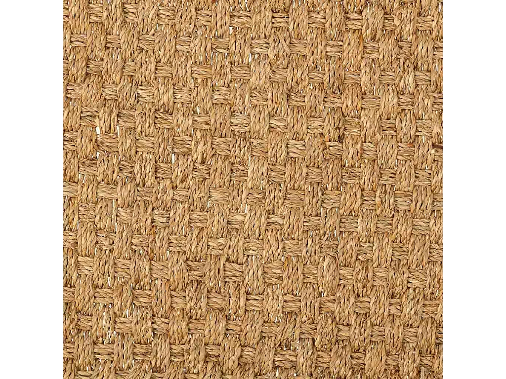 Felpudo de fibra marrón 60x35x1.2h cm