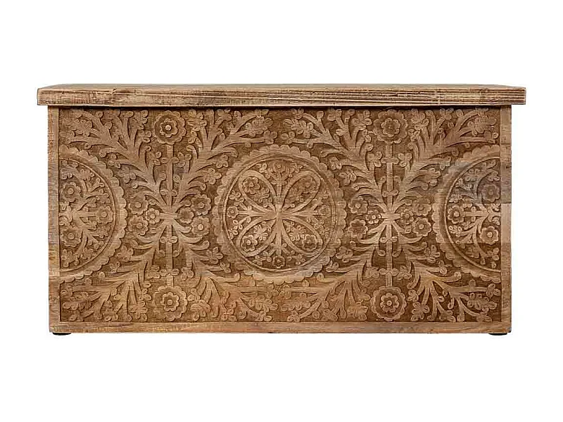 Coffre en bois naturel  83x40x42