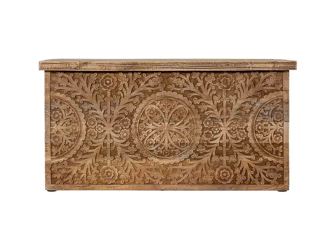 Coffre en bois naturel  83x40x42