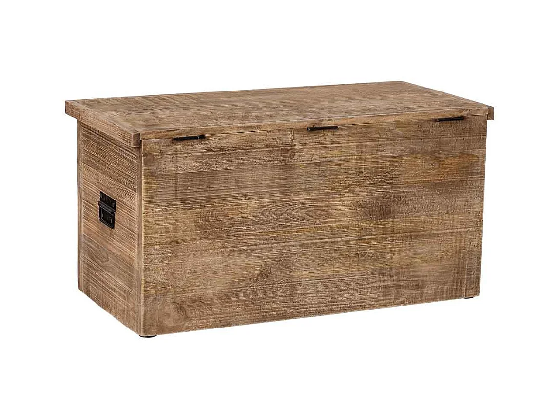 Coffre en bois naturel  83x40x42