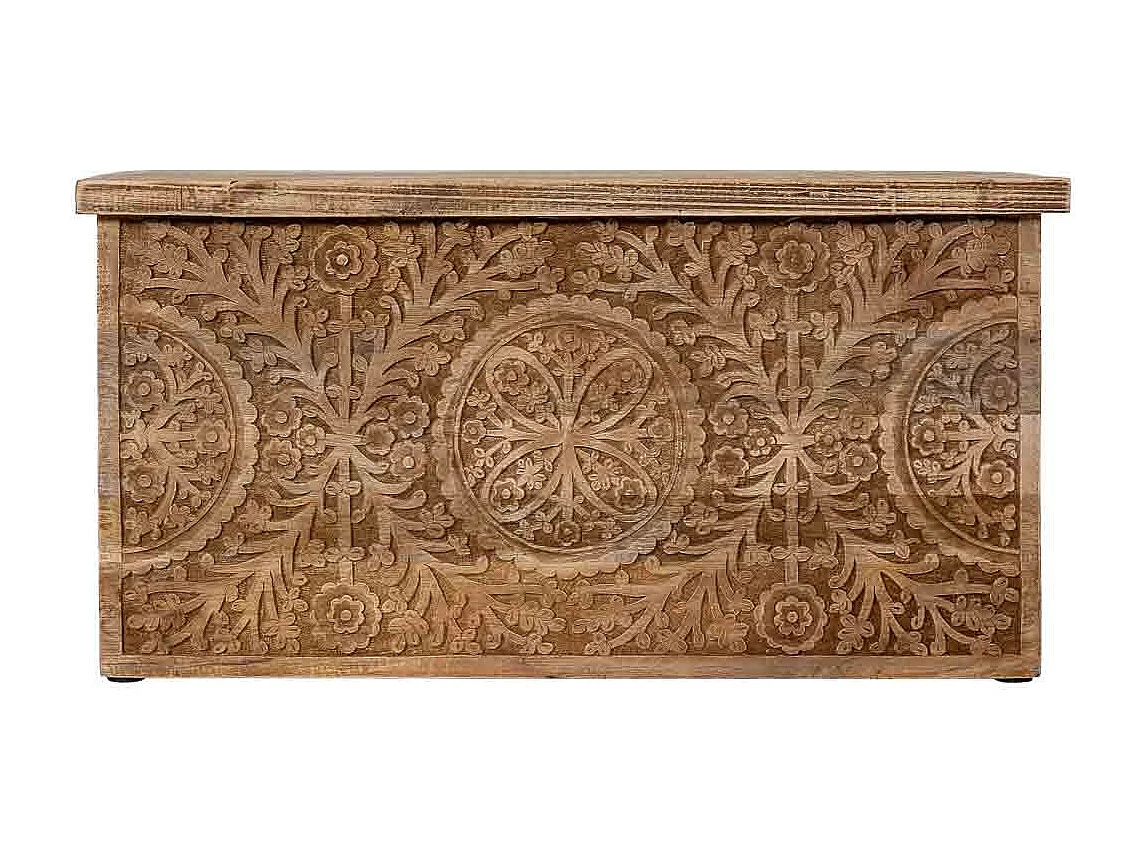 Coffre en bois naturel  83x40x42