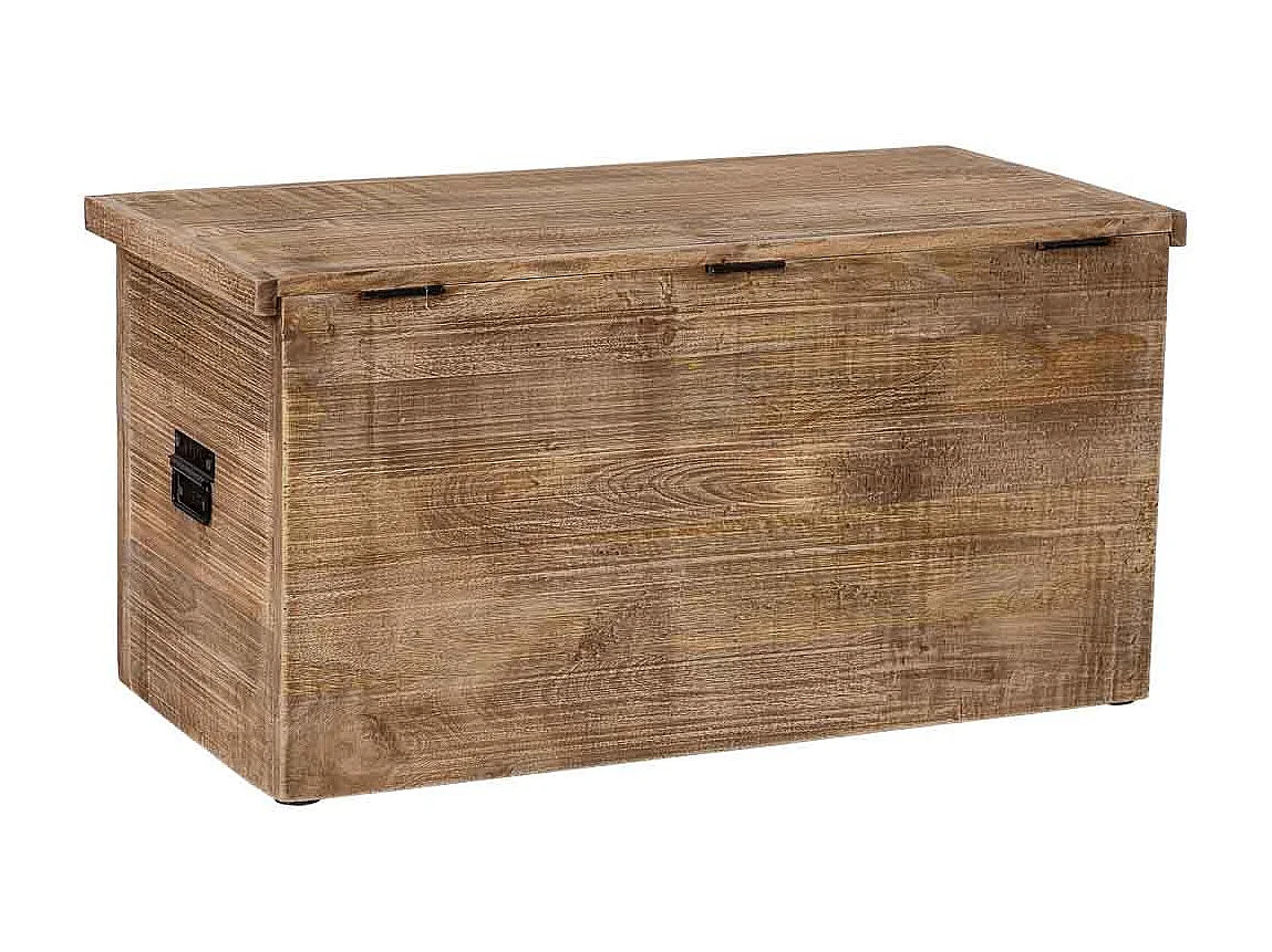 Coffre en bois naturel  83x40x42