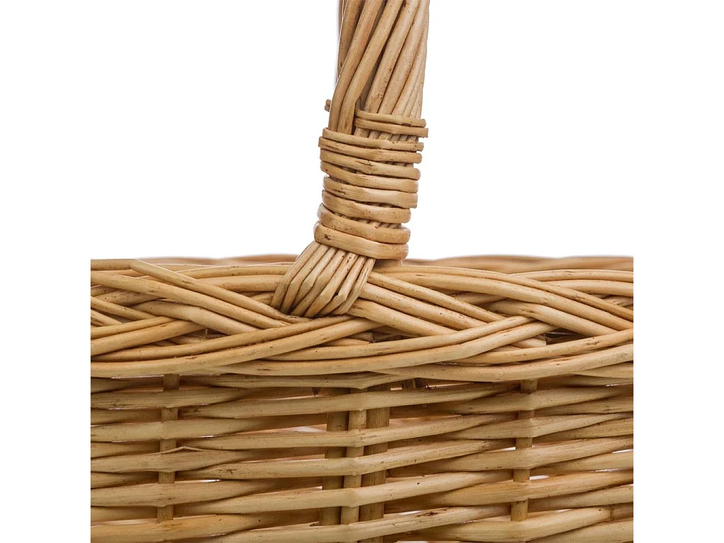 Set di 3 cestini in vimini naturale marrone