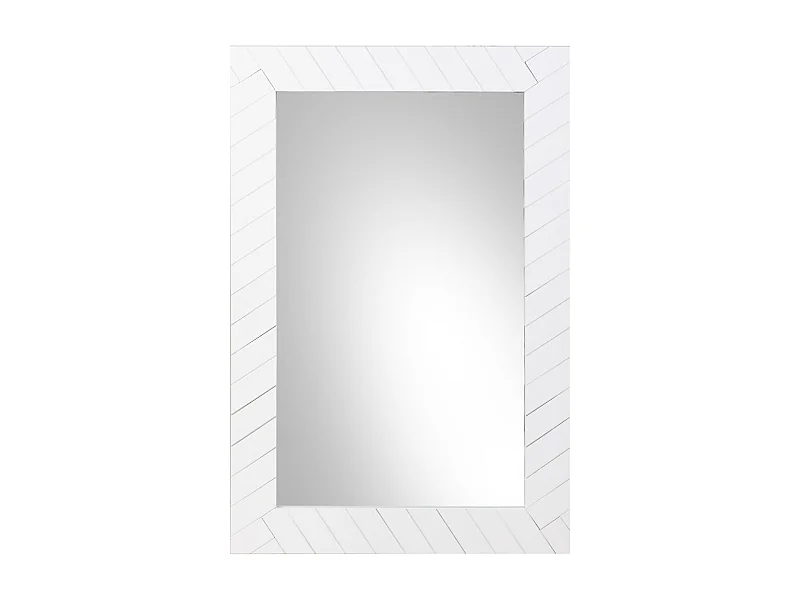 Miroir en métal blanc 50x03x80