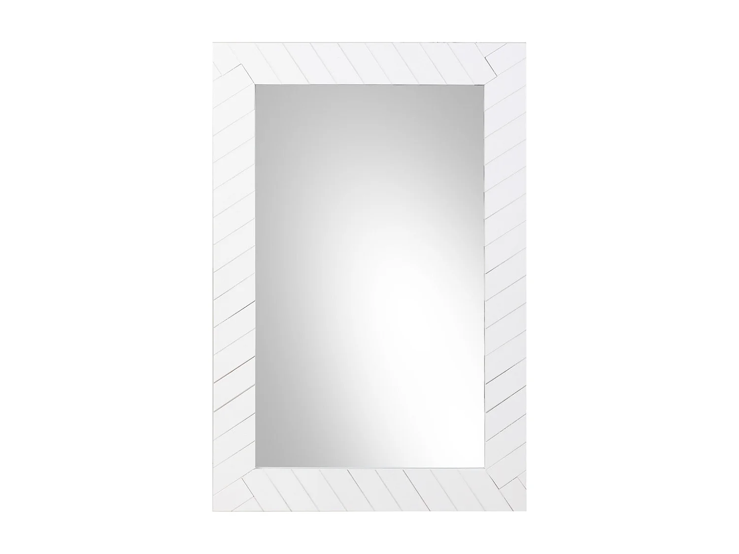 Espejo metal blanco 50x03x80
