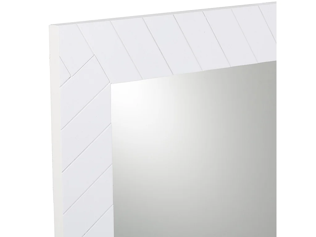 Espejo metal blanco 50x03x80