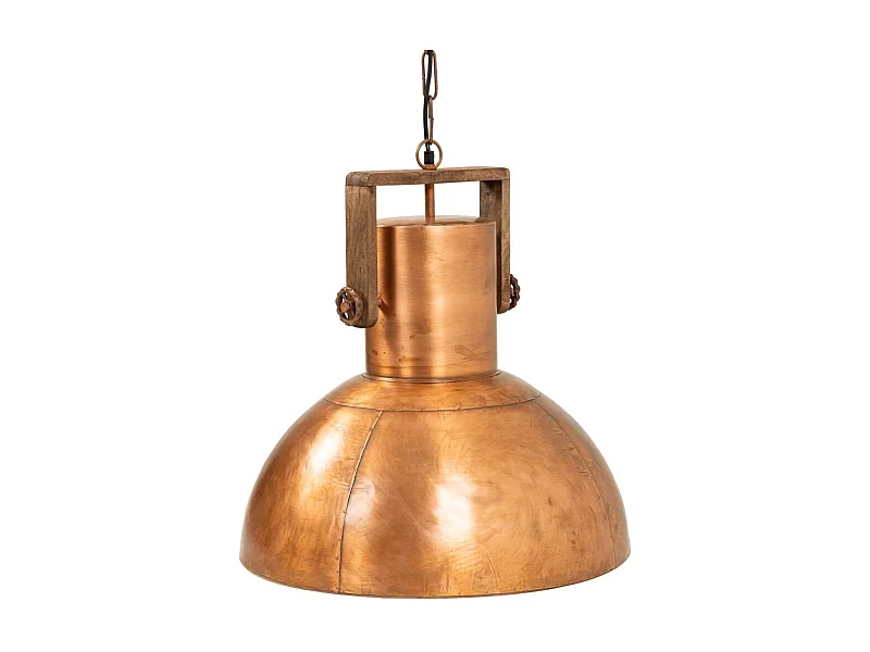 Candeeiro de teto em metal dourado, 39,5x5x152,5h cm