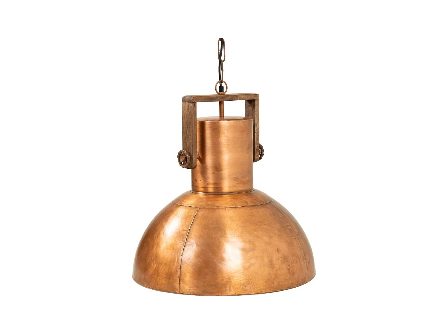 Candeeiro de teto em metal dourado, 39,5x5x152,5h cm