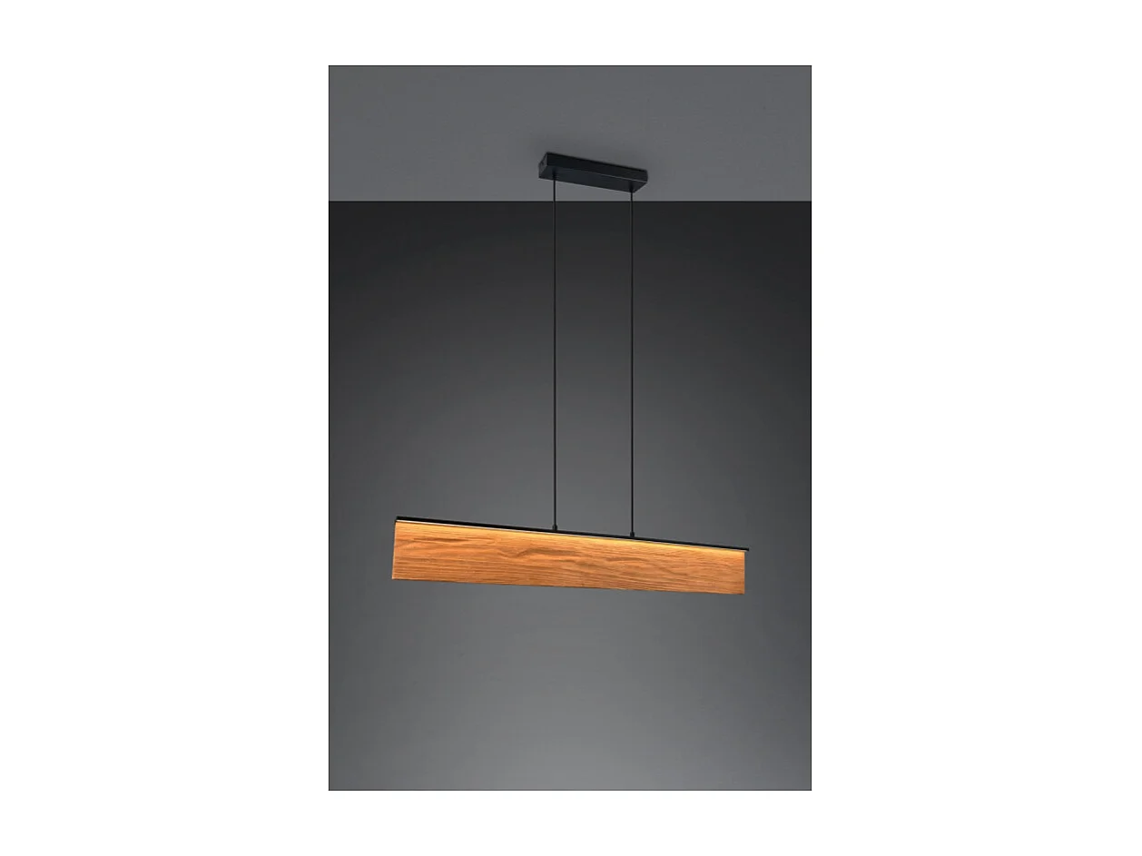 Suspension bois KALEA led intégrée