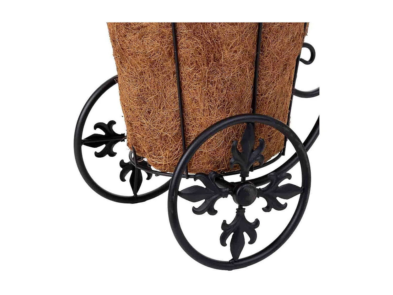 Support de jardinière pour vélo noir, 51x20x33h cm