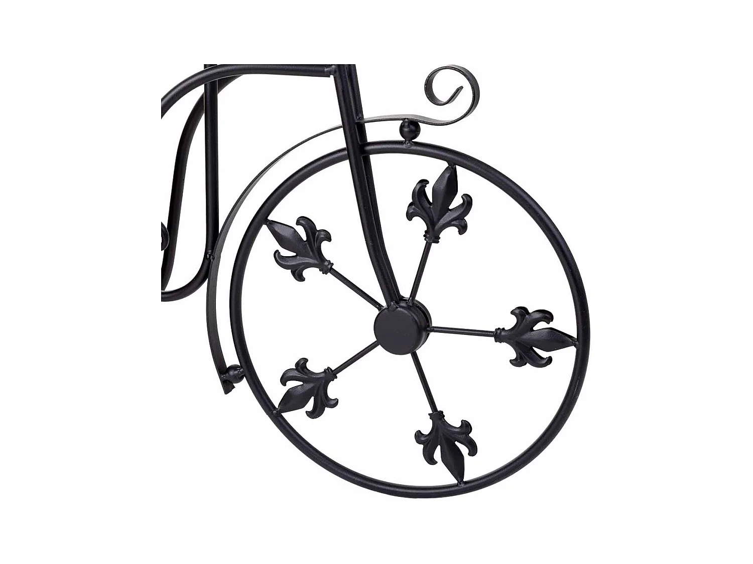 Suporte para bicicleta preto, 51x20x33h cm