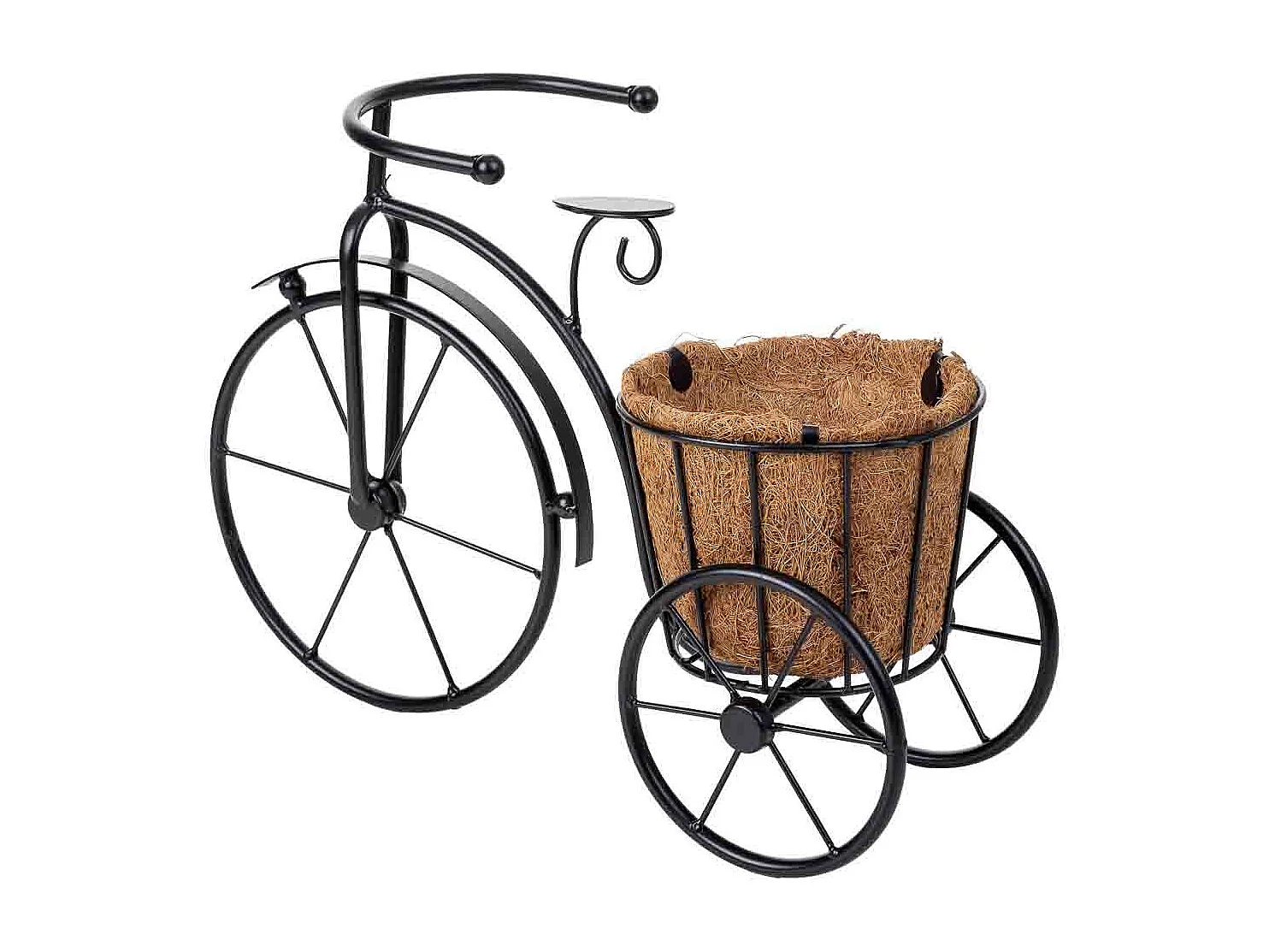 Support de jardinière pour vélo noir, 40x15x29h cm