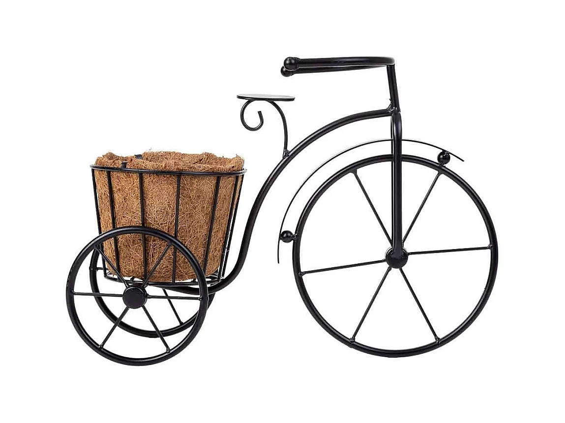 Suporte para bicicleta preto, 40x15x29h cm