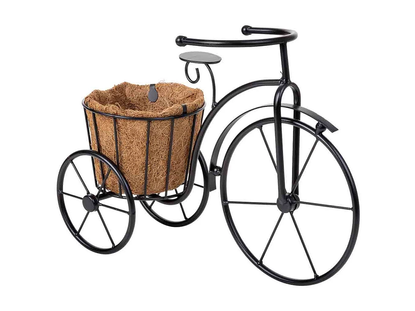 Suporte para bicicleta preto, 40x15x29h cm