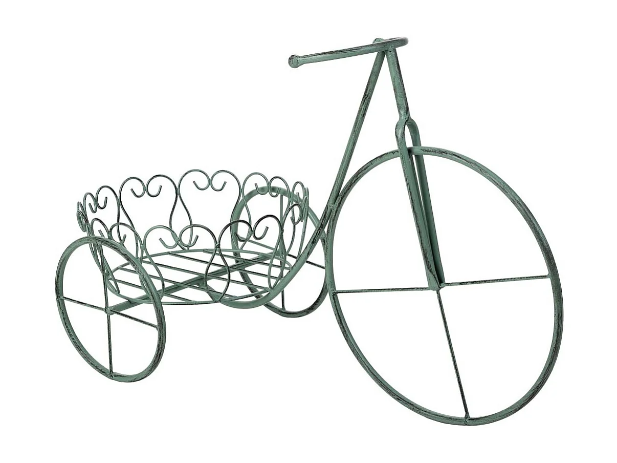 Grüner Blumentopfständer, 58x27x35h cm