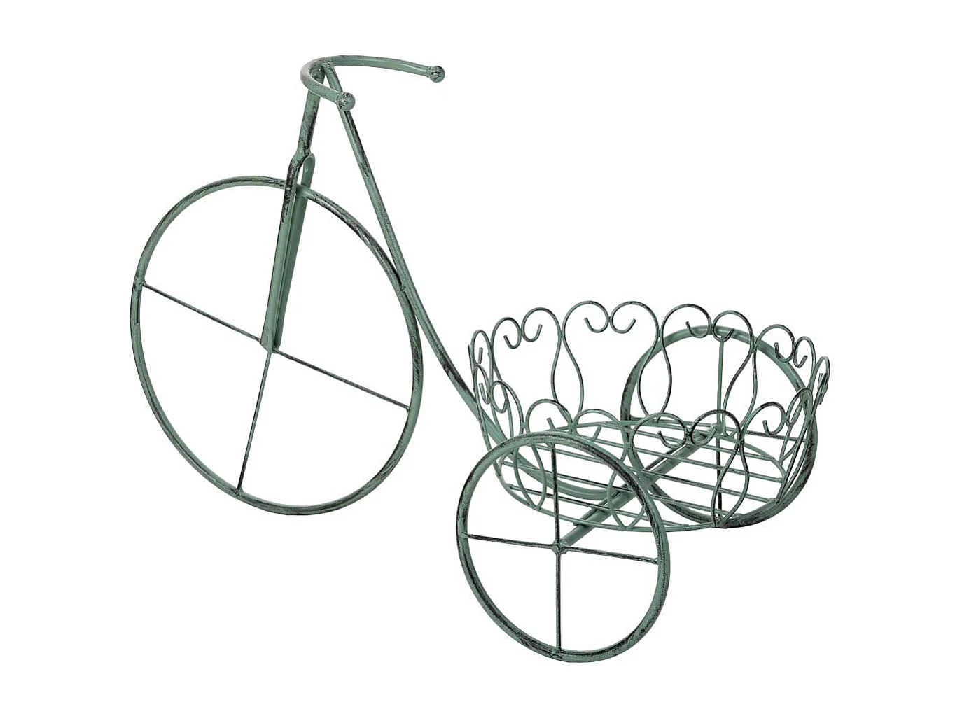 Grüner Blumentopfständer, 58x27x35h cm