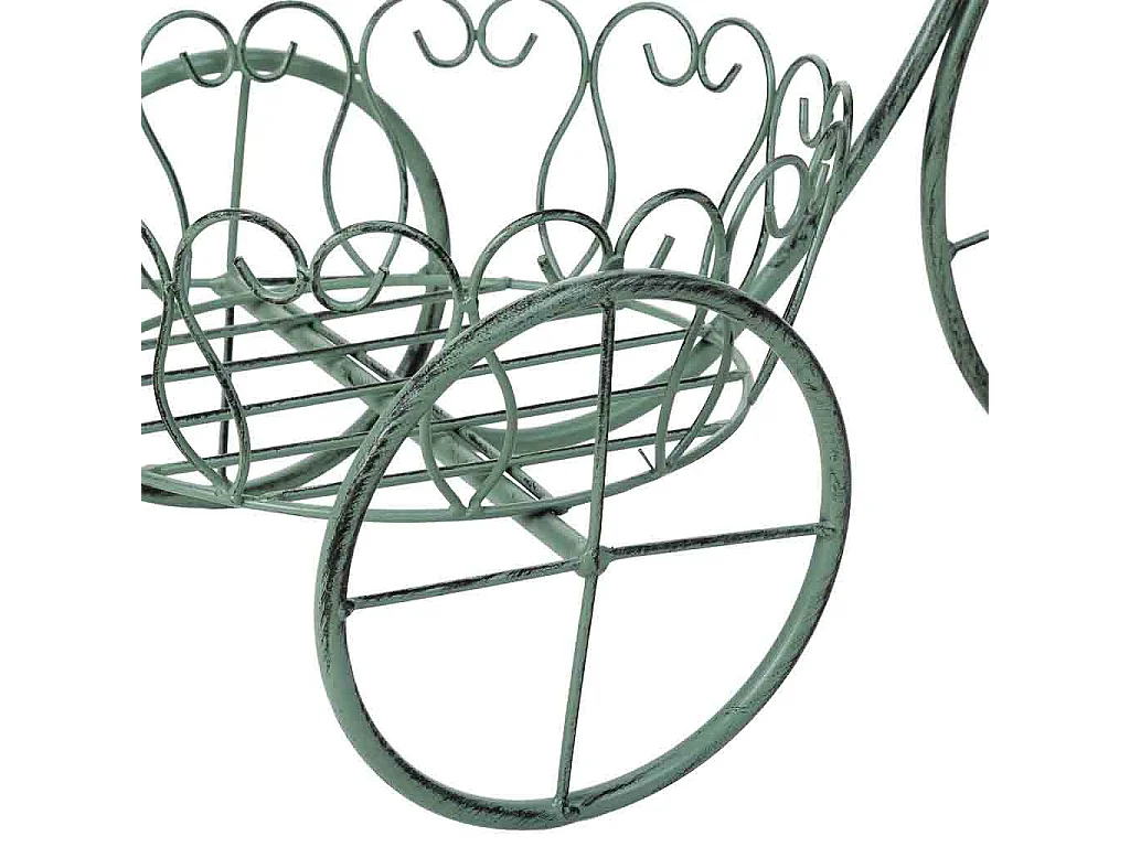 Grüner Blumentopfständer, 58x27x35h cm