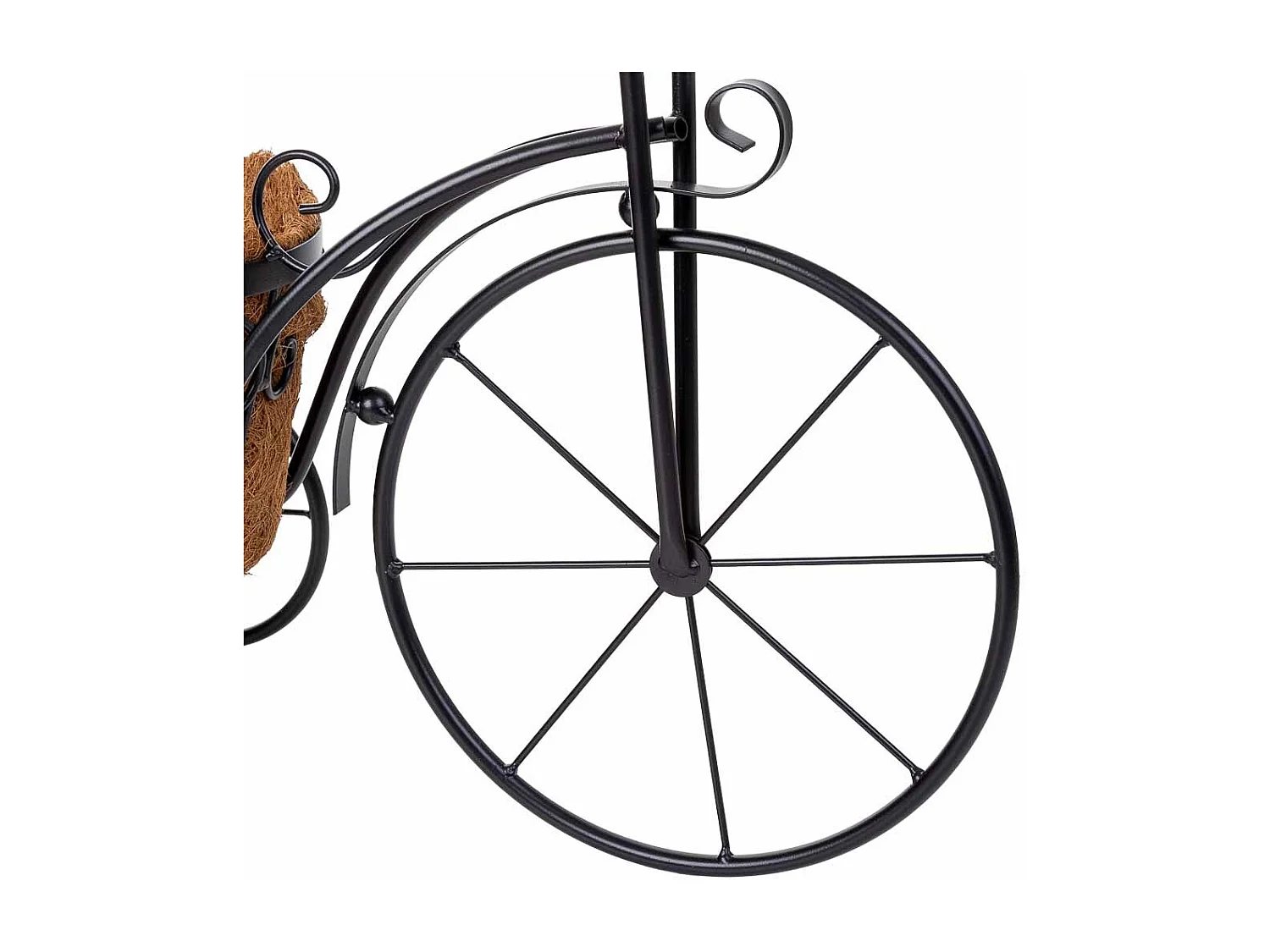 Support de jardinière pour vélo noir, 46x20x35h cm