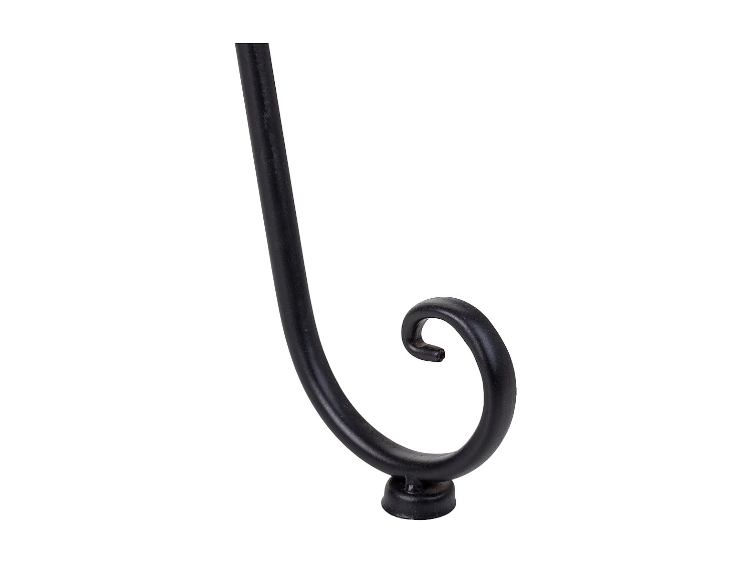 Soporte macetero negro, 42x37x61h cm