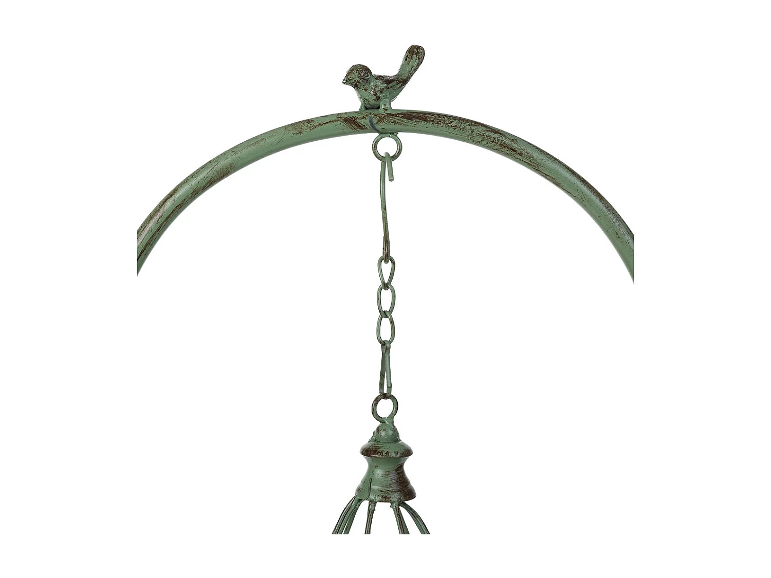 Gaiola decorativa verde, 30x30x74h cm