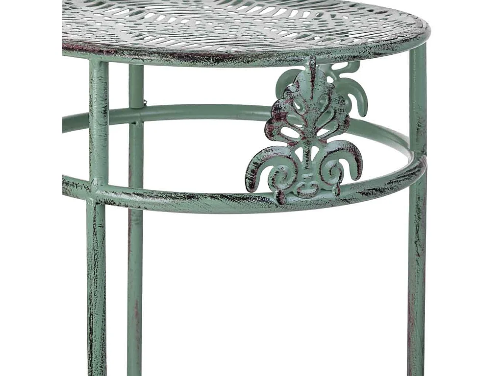 Soporte para macetas negro, 3 piezas, 28x28x69-24x24x59-20x20x49h cm