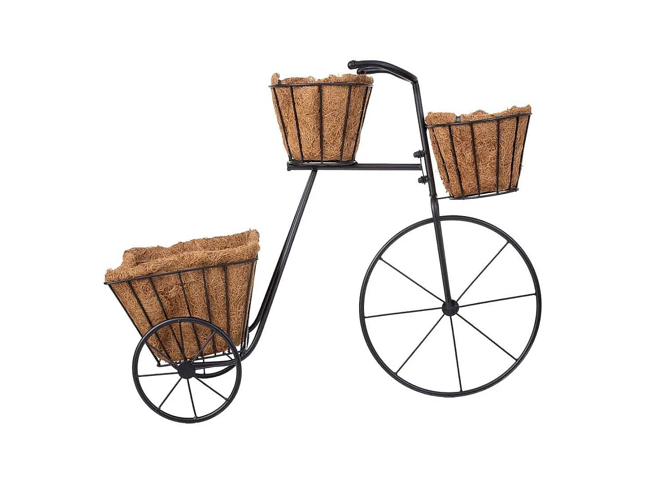 Suporte para bicicleta preto, 65x28x47h cm