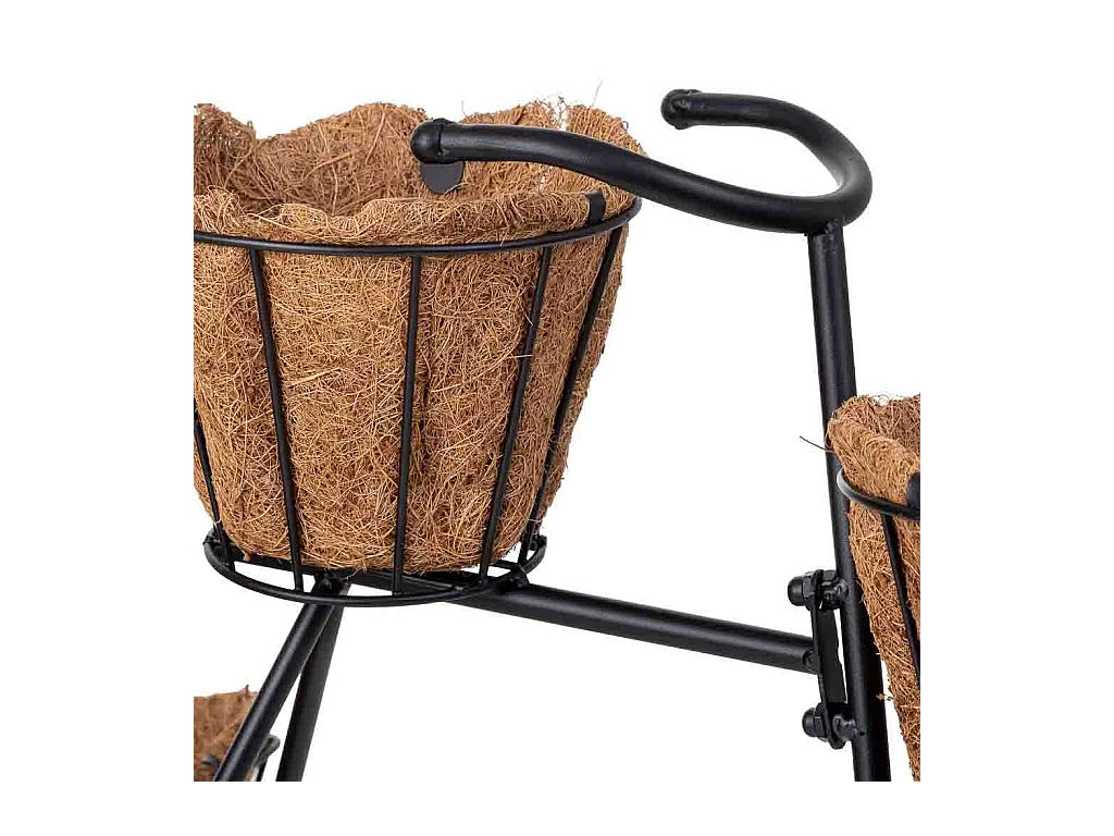 Suporte para bicicleta preto, 65x28x47h cm