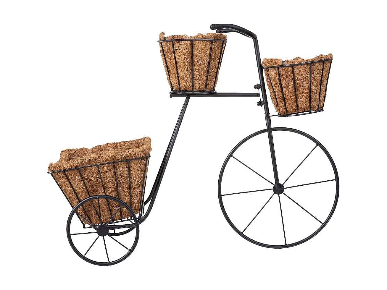 Suporte para bicicleta preto, 65x28x47h cm