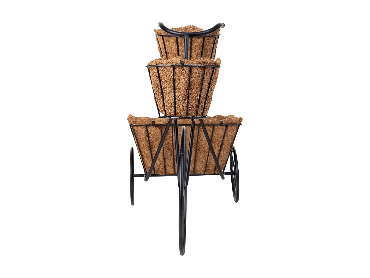 Suporte para bicicleta preto, 65x28x47h cm