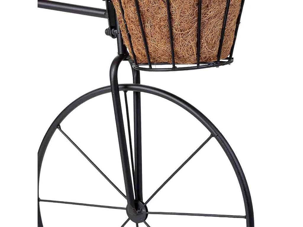 Suporte para bicicleta preto, 65x28x47h cm