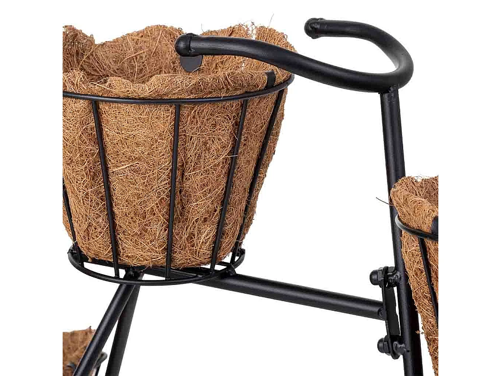 Suporte para bicicleta preto, 65x28x47h cm