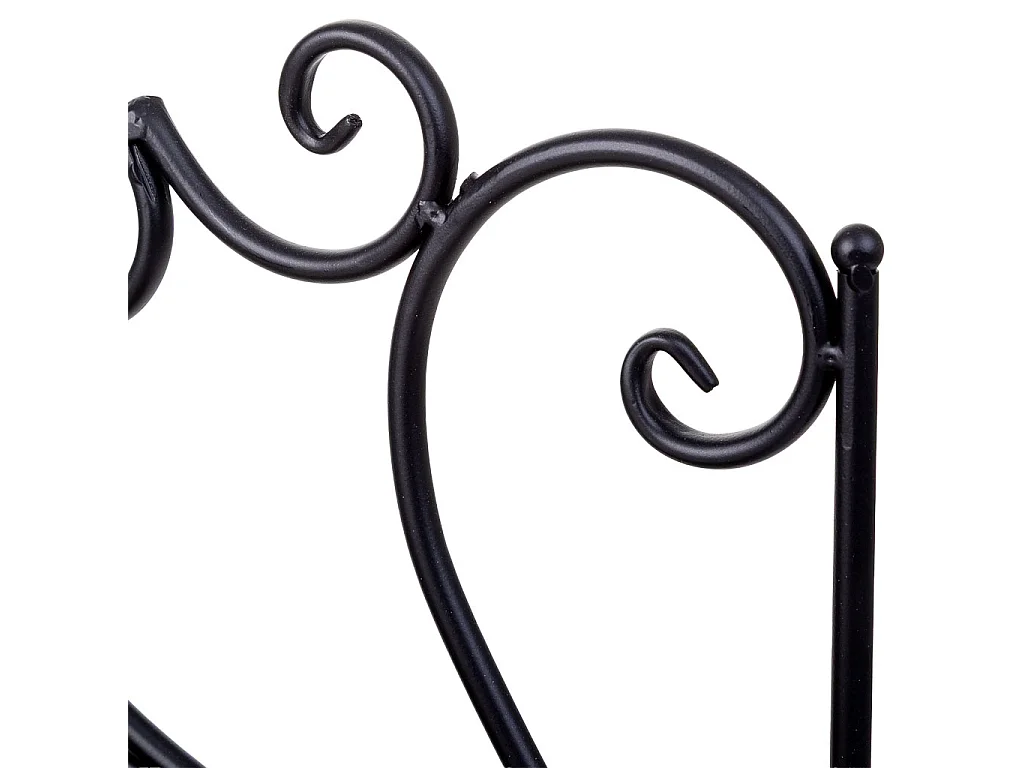 Soporte macetero negro, 52x17x37,50h cm