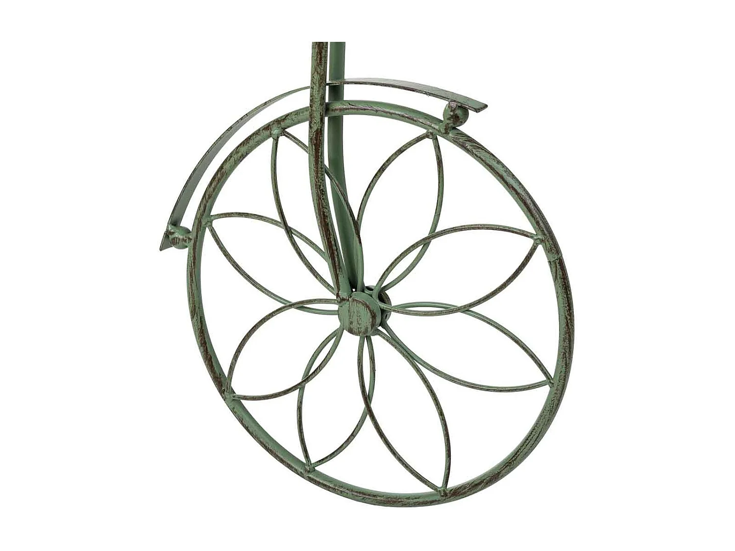 Suporte para vasos de flores verde, 67x21x38h cm