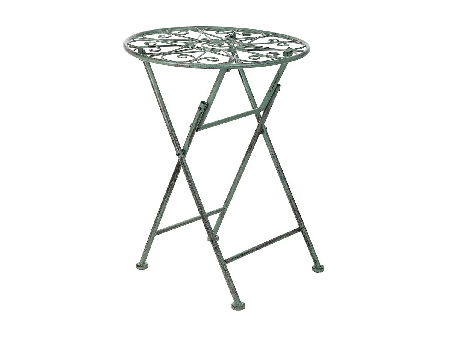 Suporte para vasos em ferro forjado preto, 31x31x40h cm