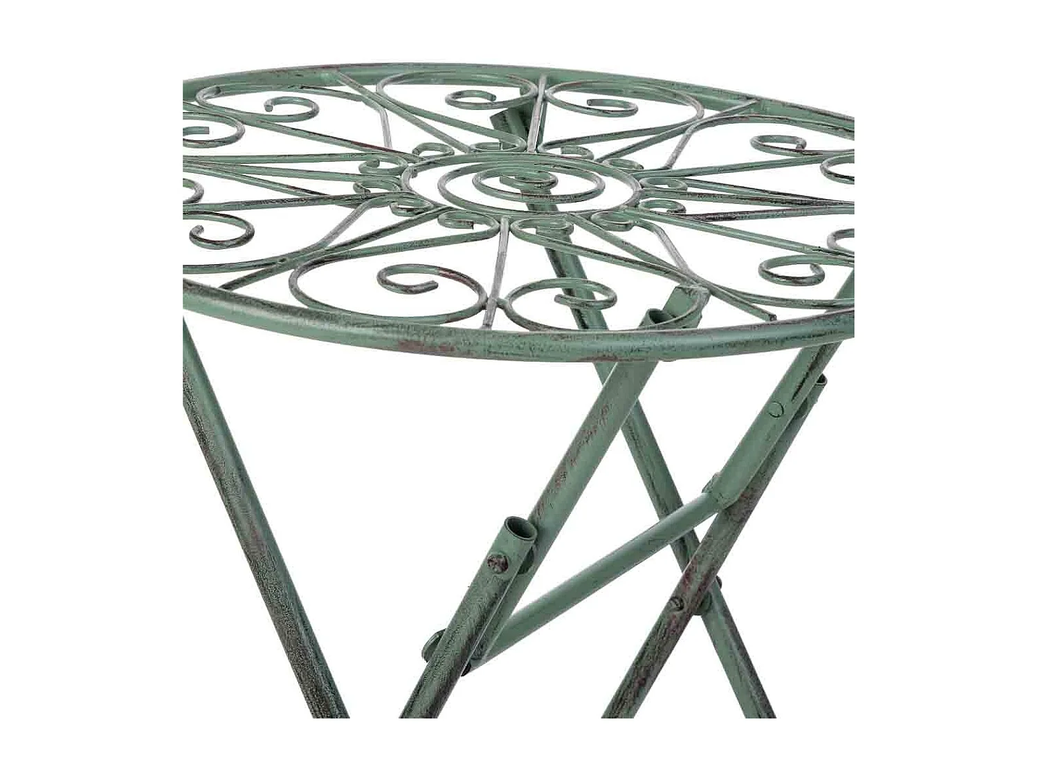 Suporte para vasos em ferro forjado preto, 31x31x40h cm