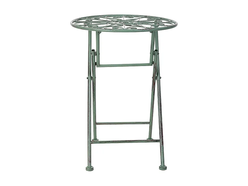 Soporte macetero de hierro forjado negro, 31x31x40h cm