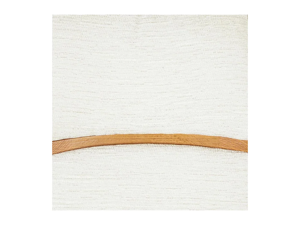 Habitat - Lot de 2 chaises pivotantes en tissu et chêne - Crème - Timiso