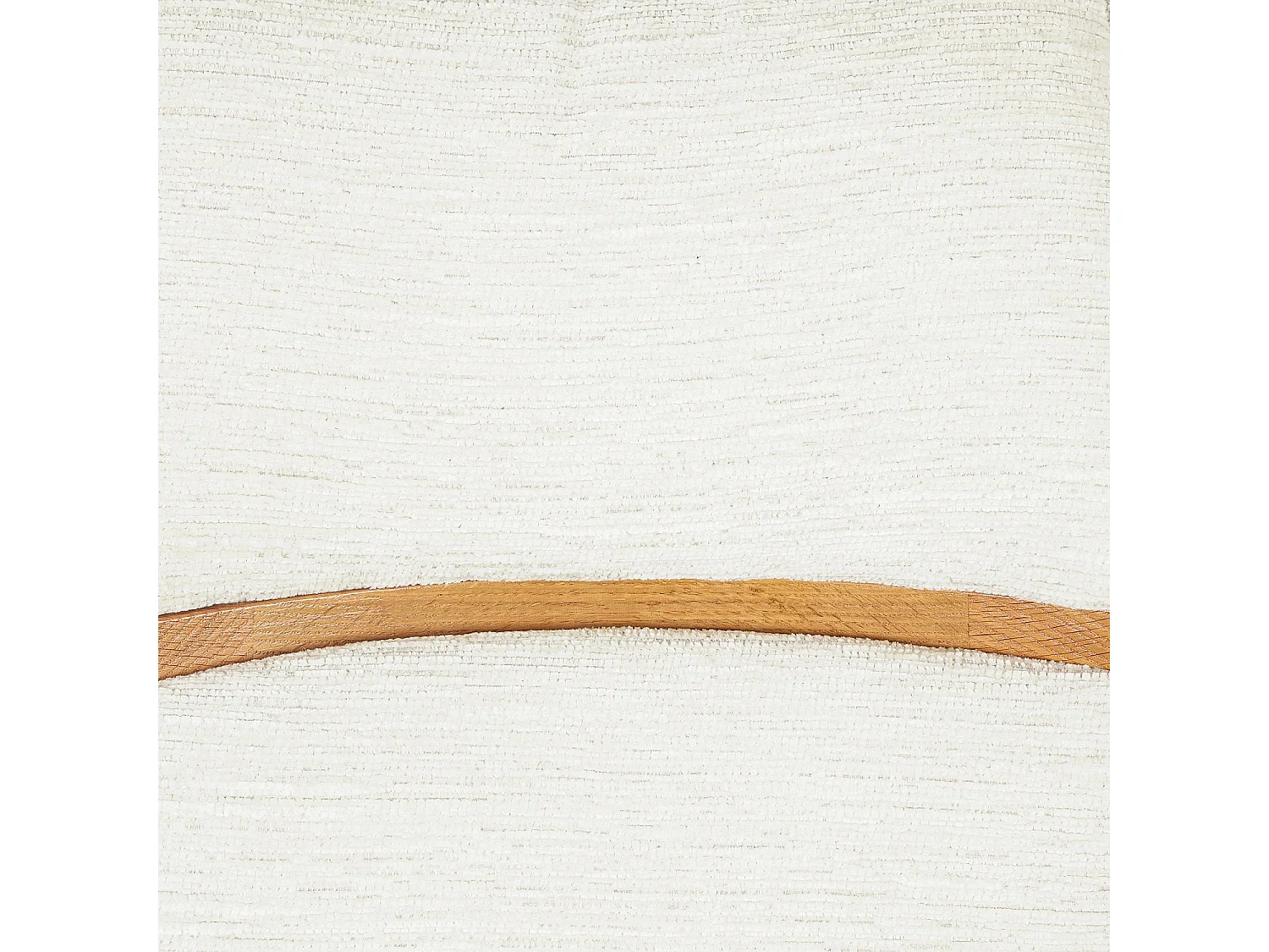 Lot de 2 chaises pivotantes en tissu et chêne massif - Crème