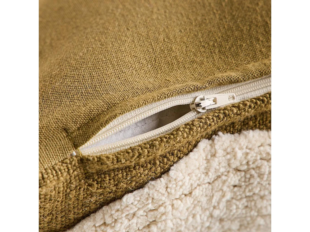 Habitat - Coussin tufté en coton - 45 x 45 cm - Bronze - Anouk