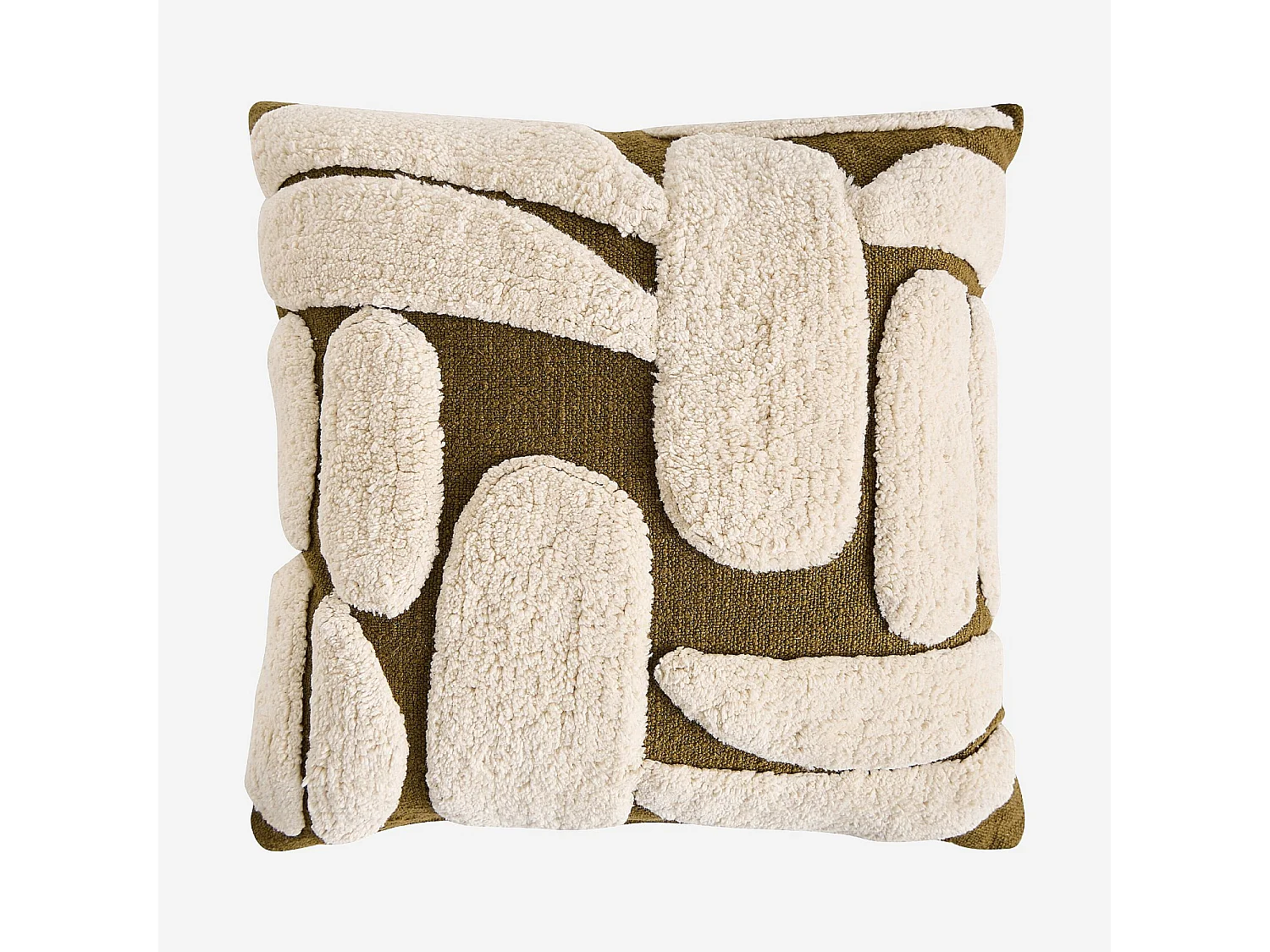 Habitat - Coussin tufté en coton - 45 x 45 cm - Bronze - Anouk