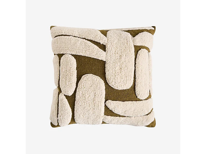 Habitat - Coussin tufté en coton - 45 x 45 cm - Bronze - Anouk
