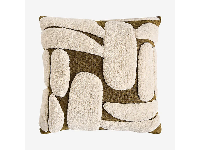 Habitat - Coussin tufté en coton - 45 x 45 cm - Bronze - Anouk