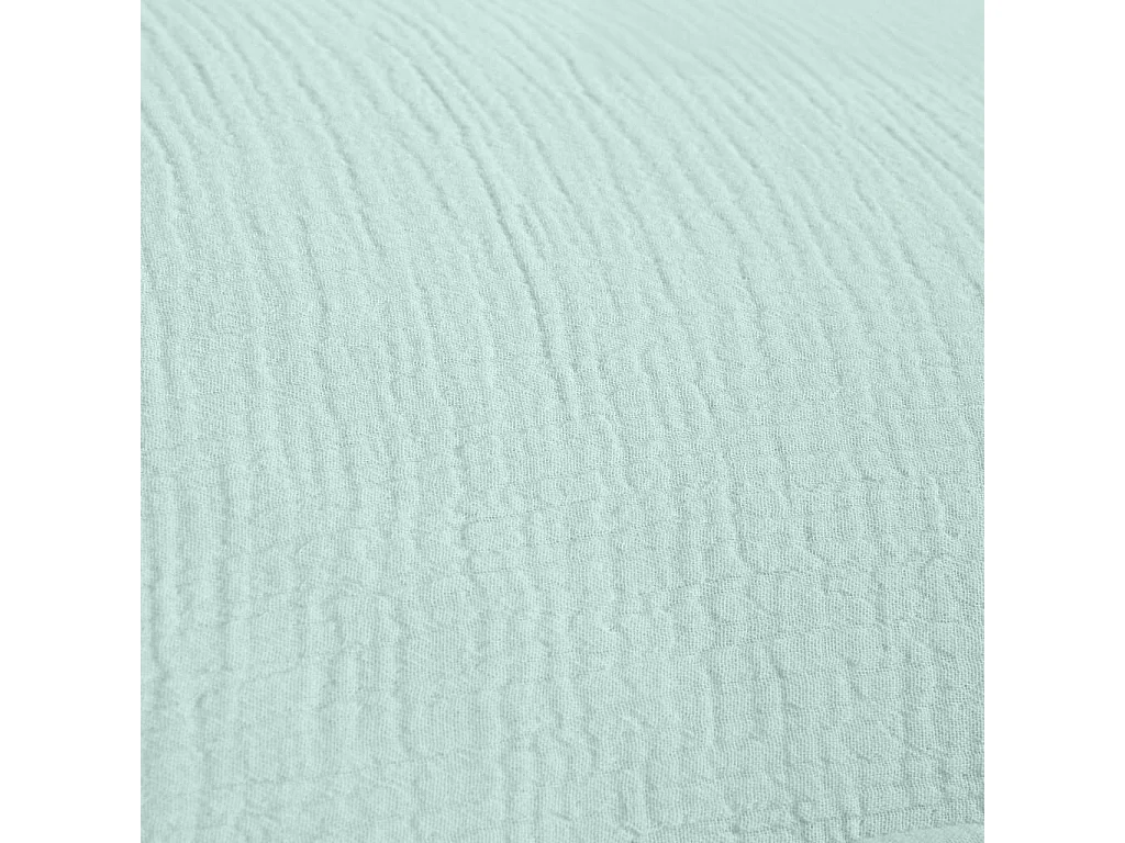 Habitat - Housse de couette en double gaze de coton - 260 x 240 cm - Céladon - Arielle