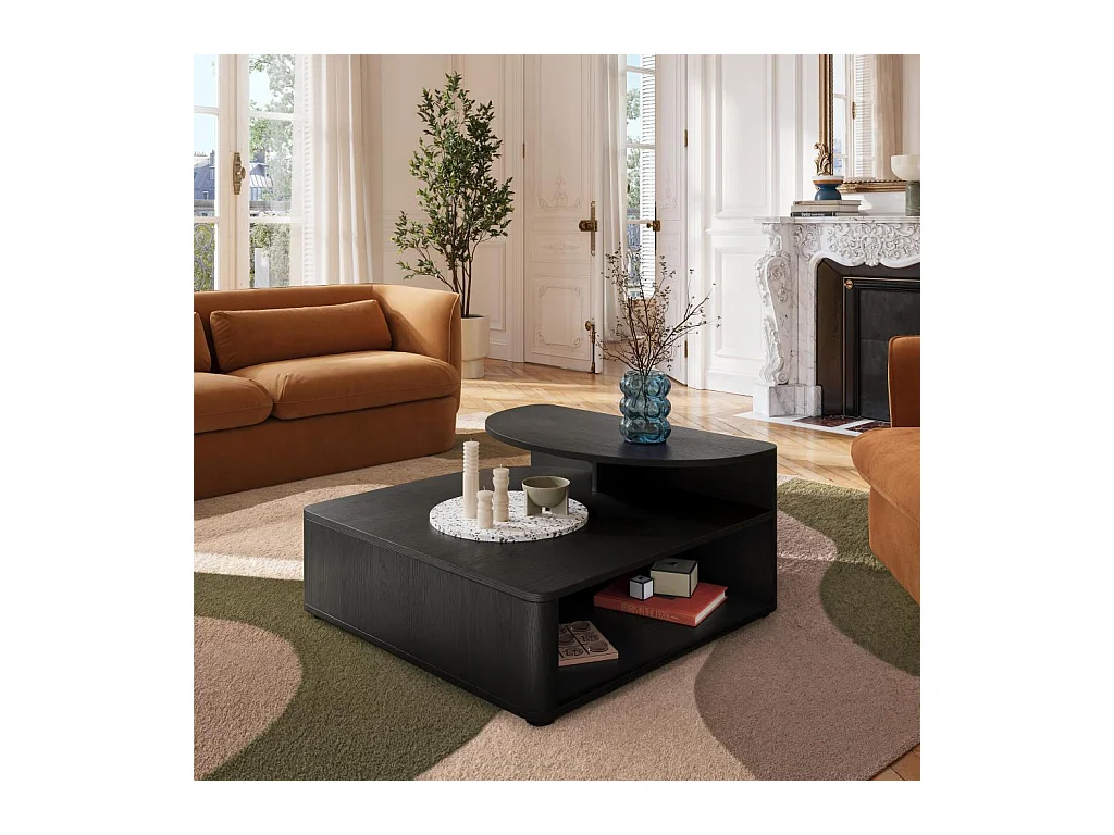 Habitat - Table basse en frêne - Noir - Design by Hélèna Pille - Milord