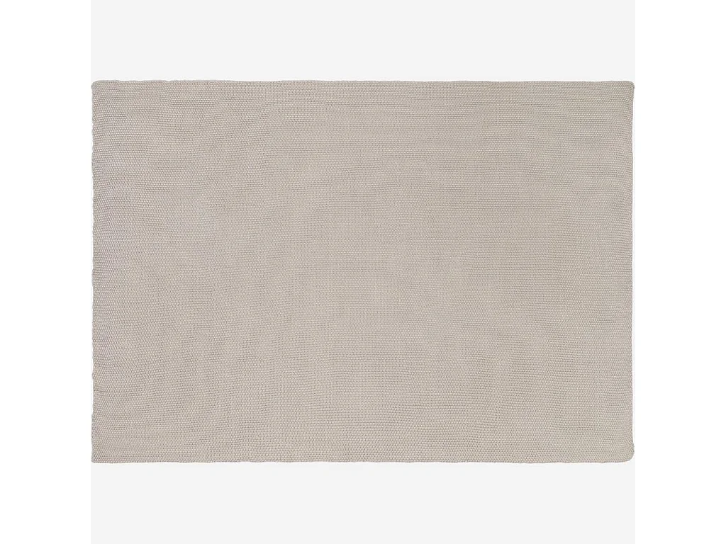 Habitat - Plaid tricoté en coton - 130 x 170 cm - Gris - Lou