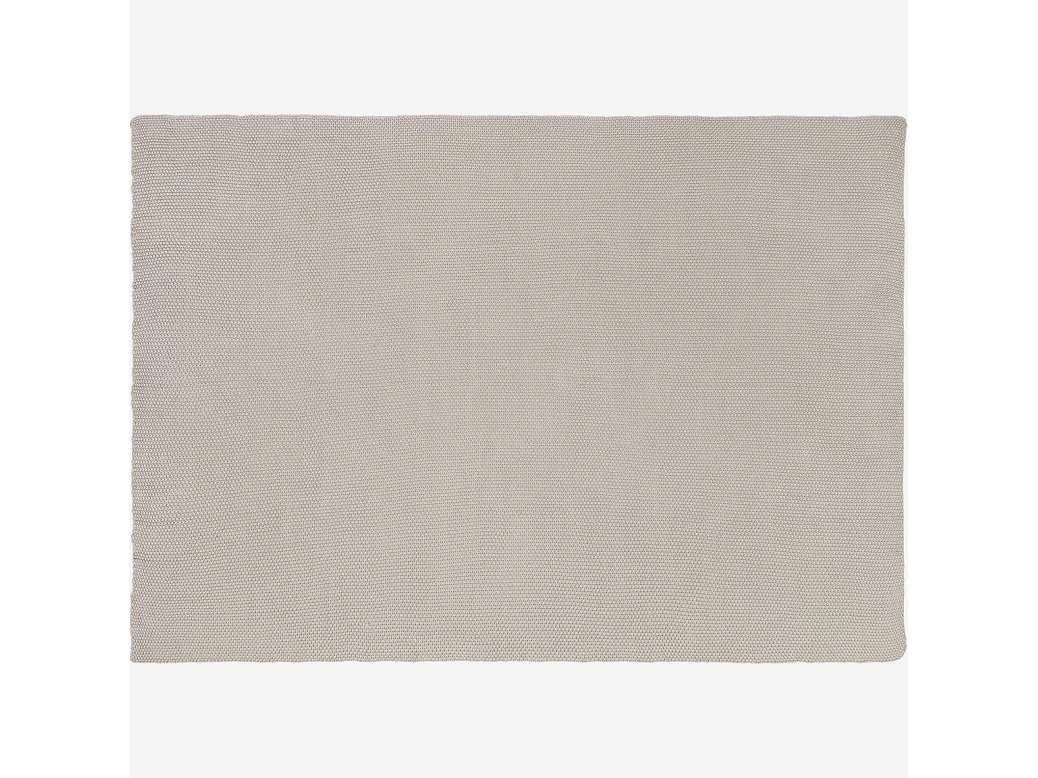 Habitat - Plaid tricoté en coton - 130 x 170 cm - Gris - Lou