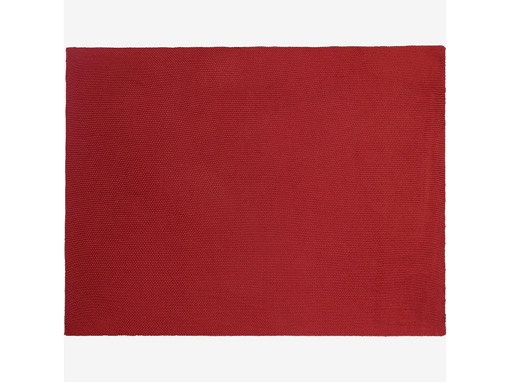 Habitat - Plaid tricoté en coton - 130 x 170 cm - Rouille - Lou